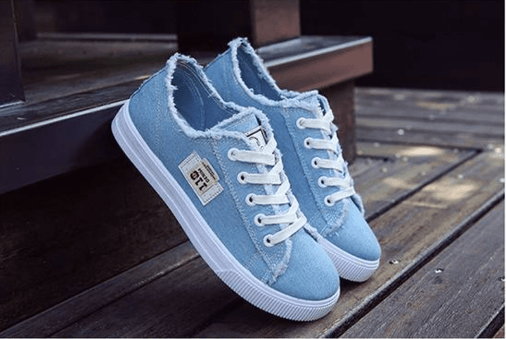 Canvas Shoes Women'S Korean Version Of The White Shoes Spring New Flat-Bottom Casual All-Match Trend - Super Amazing Store