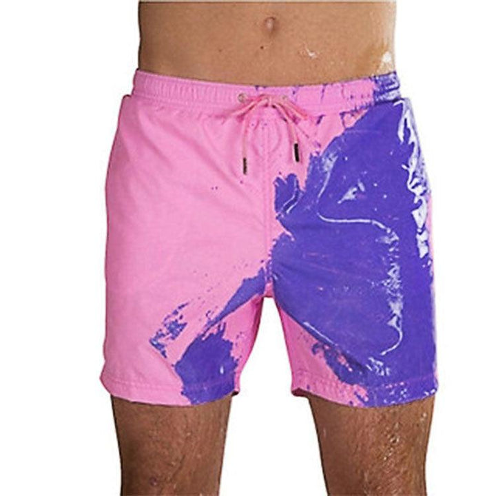 Magical Change Color Beach Shorts Summer Men Swimming Trunks Swimwear Swimsuit Quick Dry bathing shorts Beach Pant - Super Amazing Store