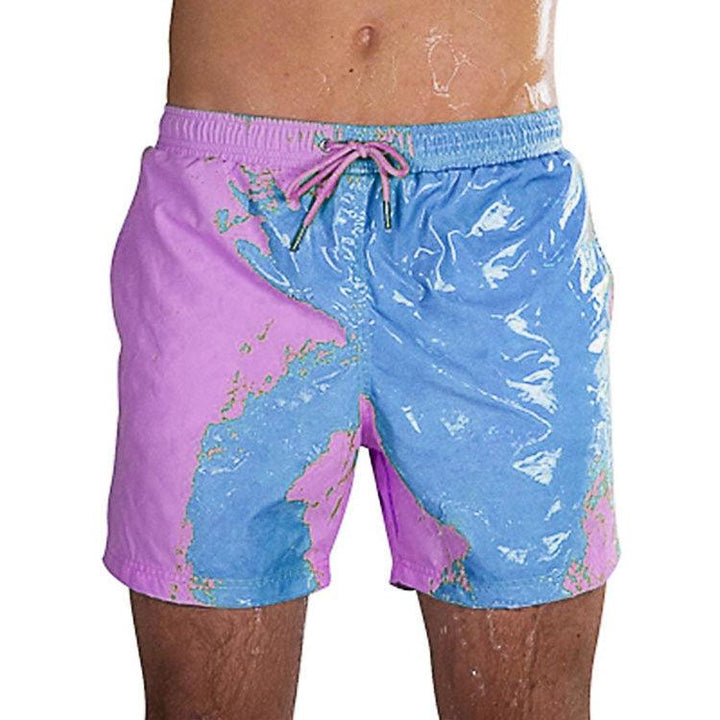 Magical Change Color Beach Shorts Summer Men Swimming Trunks Swimwear Swimsuit Quick Dry bathing shorts Beach Pant - Super Amazing Store