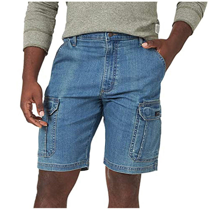 Retro Denim Shorts Men Fashion Men's Pocket Zipper - Super Amazing Store