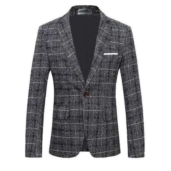 Men's Suits, Coats, Dresses, Slim-fitting Plaid Suits - Super Amazing Store