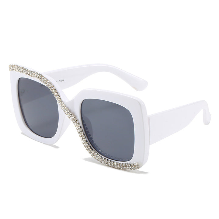 Handmade Diamond Glasses Fashion All-match Box - Super Amazing Store