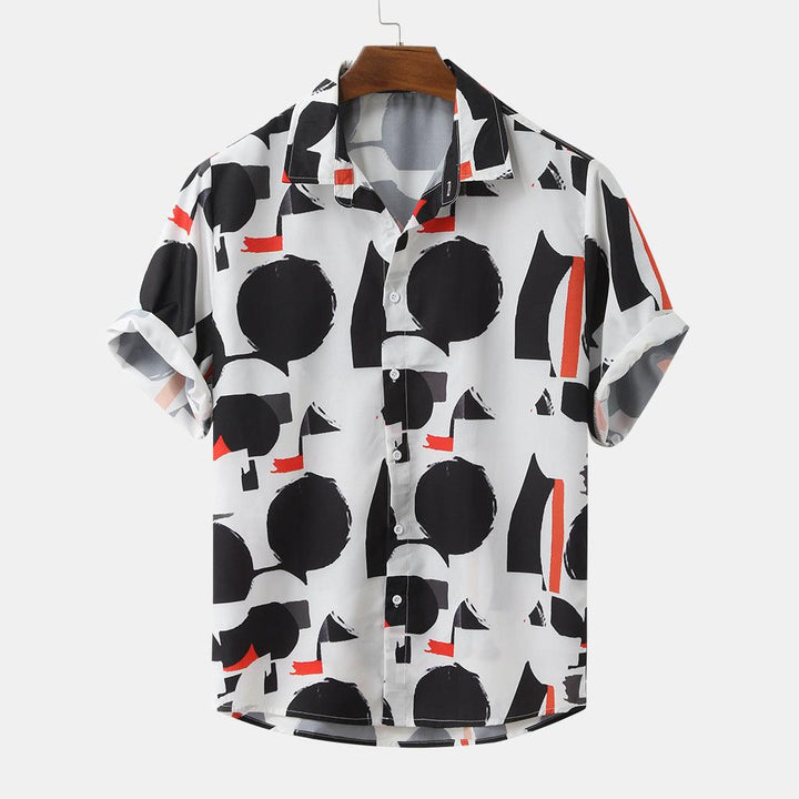 Printed Summer Shirts Streetwear Ethnic Style Mens Blouse - Super Amazing Store