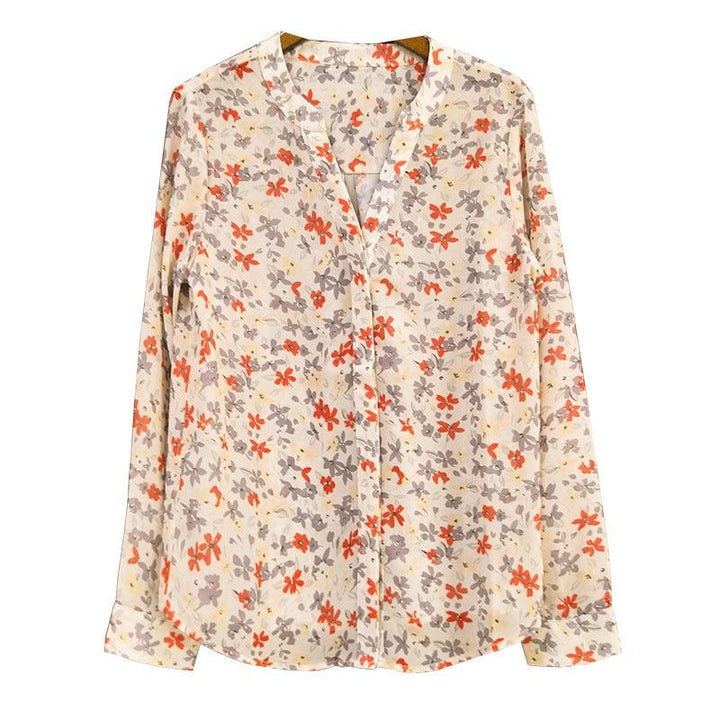 Retro Design Niche Tops Floral Shirt - Super Amazing Store