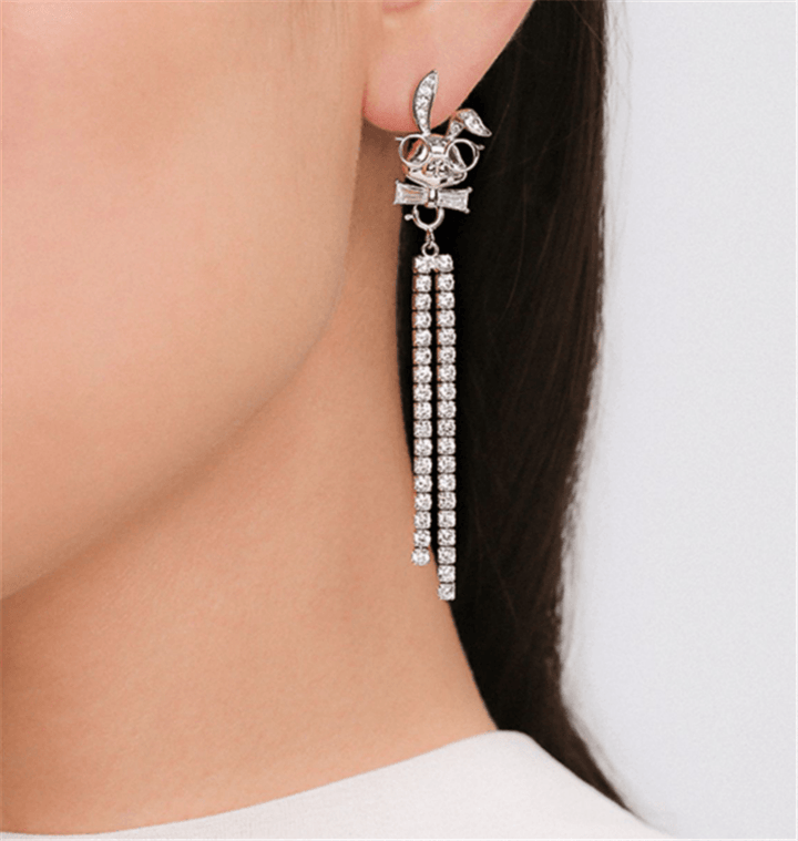 Earrings Female Tassel Earrings Female Round Face Looks Thin - Super Amazing Store