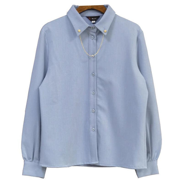 Loose And Slim Shirt With Hong Kong Style - Super Amazing Store