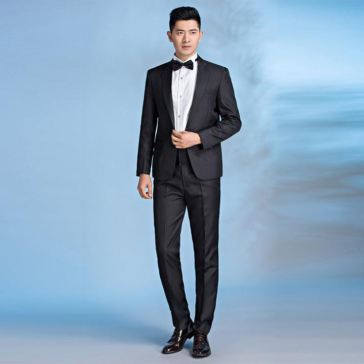 Suit Men Suit Groom Wedding Best Man Dress Slim Fit - Super Amazing Store