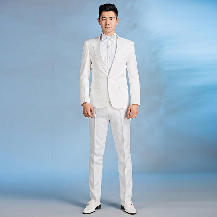 Suit Men Suit Groom Wedding Best Man Dress Slim Fit - Super Amazing Store