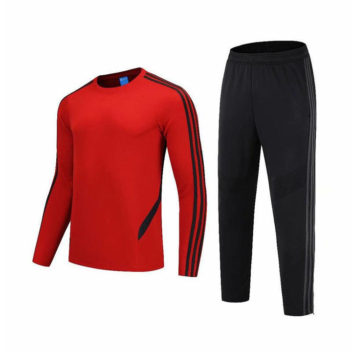 Sports Suit Mens Slim Round Neck Casual Running Two-piece Suit - Super Amazing Store