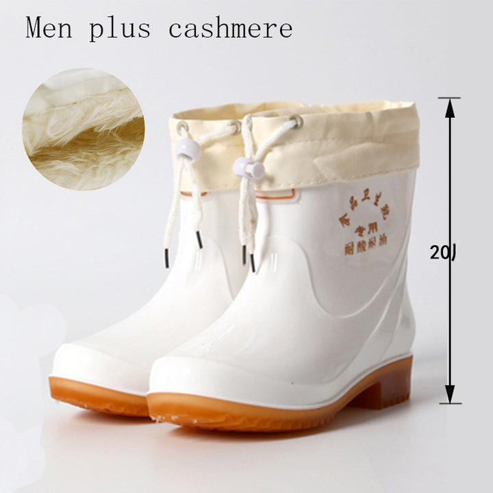 Short White Rain Boots For Men and Women- Super Amazing Store