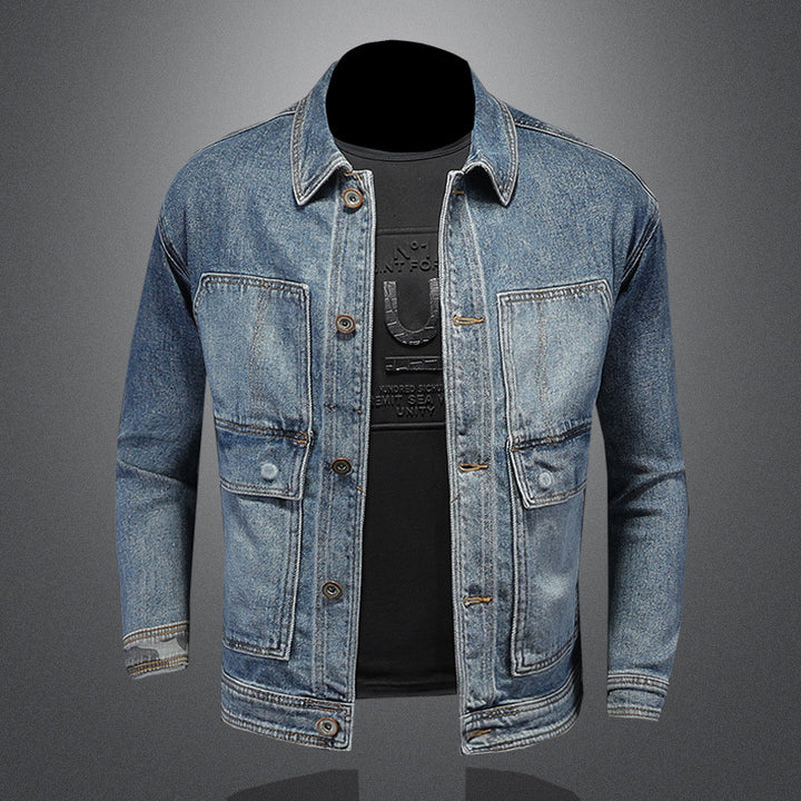 Spring European Style Fashion Elastic Denim Coat-Super Amazing Store