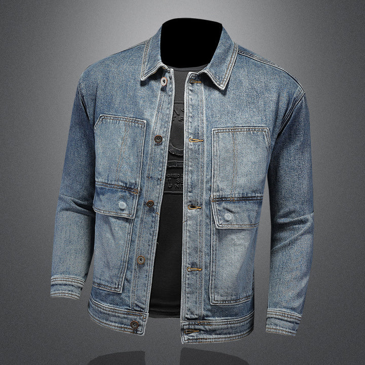 Spring European Style Fashion Elastic Denim Coat-Super Amazing Store