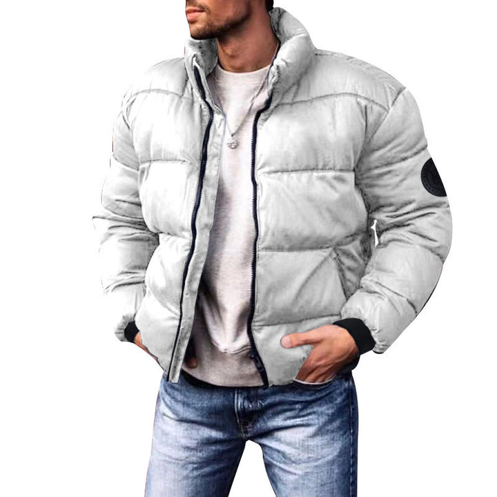 Coat Stand-up Collar Downcotton-padded Jacket Thickened Men's Cotton Jacket-Super Amazing Store