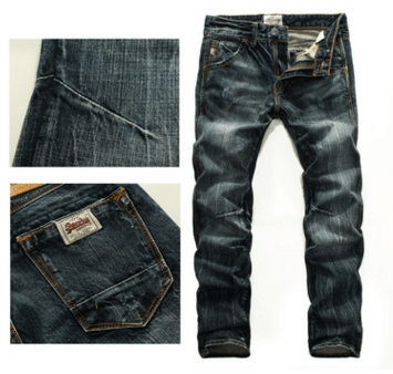 Vintage Men Dark Jeans - Super Amazing Store