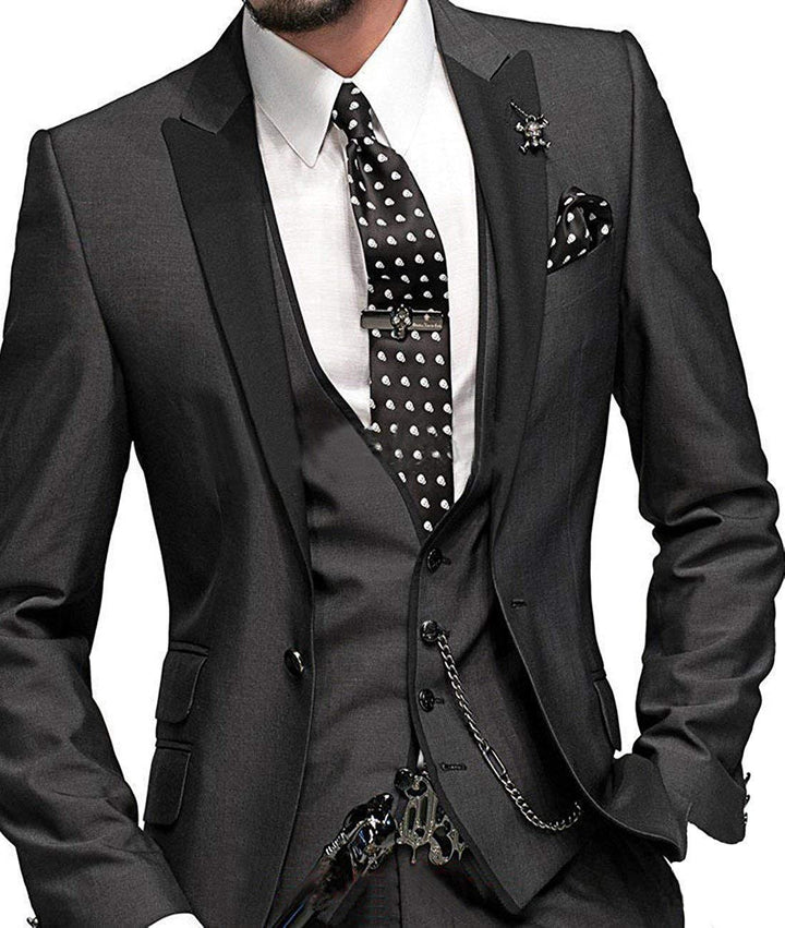 Men's Three-piece Suit Bridegroom Best Man Wedding Suit Men - Super Amazing Store