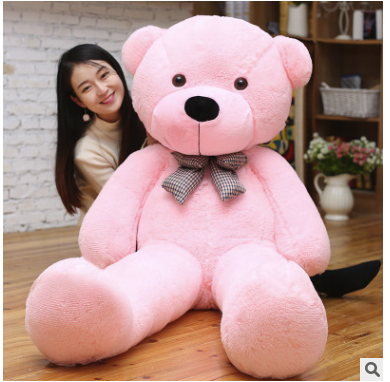 23inch to 78inch Giant unstuffed empty teddy bear bearskin coat soft big skin shell Semi-finished plush toys soft kid doll