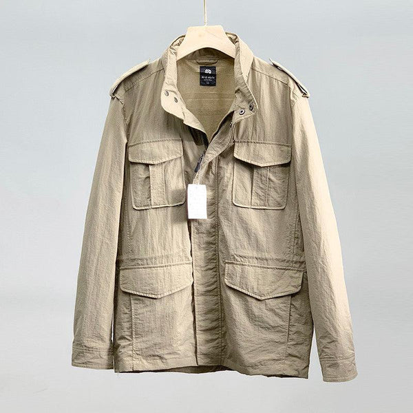 Cargo Jacket Thin Coat Loose For Foreign Trade Men Q2