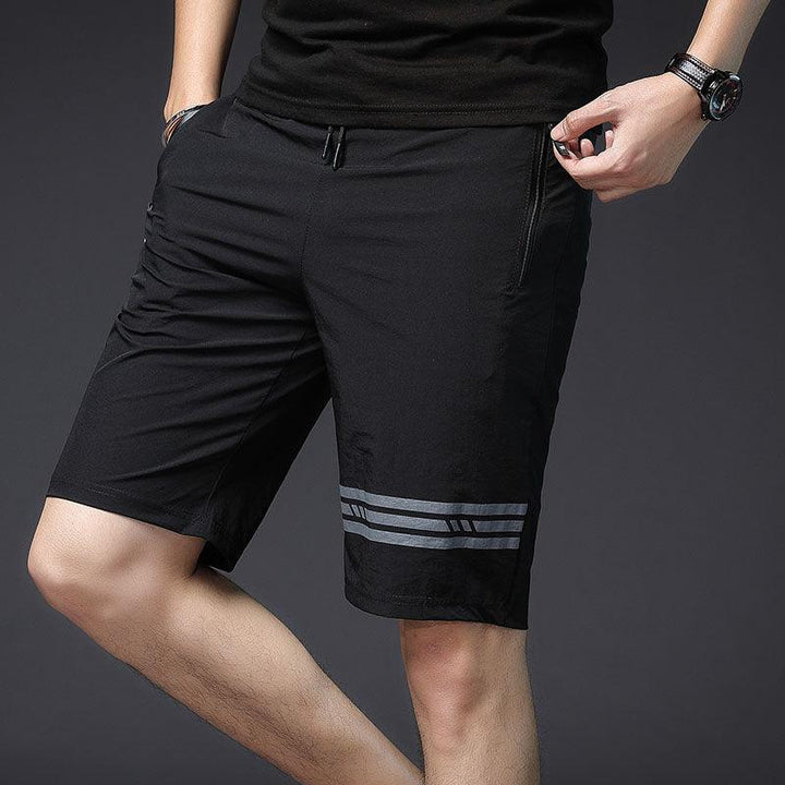 Zipper pocket short quick drying stretch pants for men - Super Amazing Store