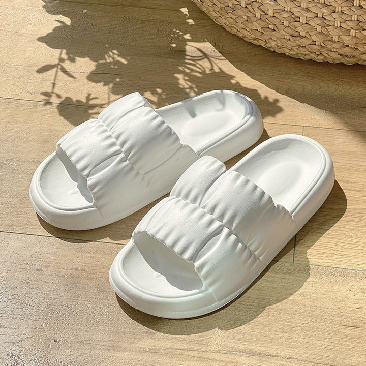 Women Home Shoes Bathroom Slippers Soft Sole Slides Summer Beach Shoes Q2