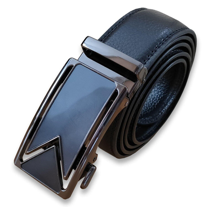 Microfiber Leather Mens Ratchet Belt Belts For Men Adjustable Automatic Buckle - Super Amazing Store