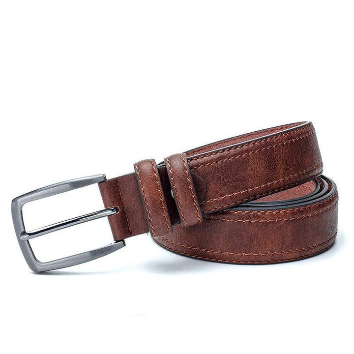 Men Vintage Belts For Jeans Luxury Split Leather Belt Men Famous Belt For Man Designer Belts With Vintage Style - Super Amazing Store