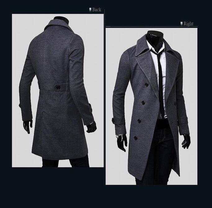 Men Long Trench Coat - Super Amazing Store