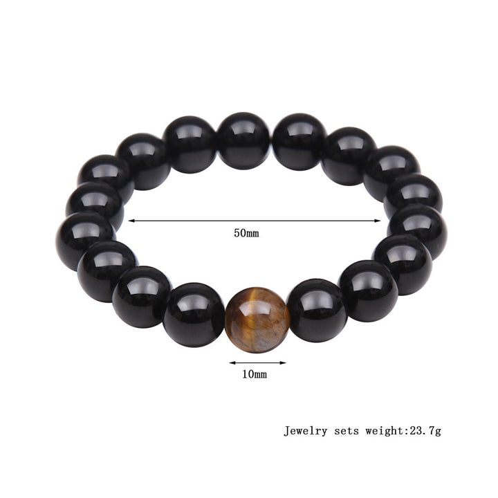 Tiger Eye Stone Bracelet Natural Stone Bracelet Q2