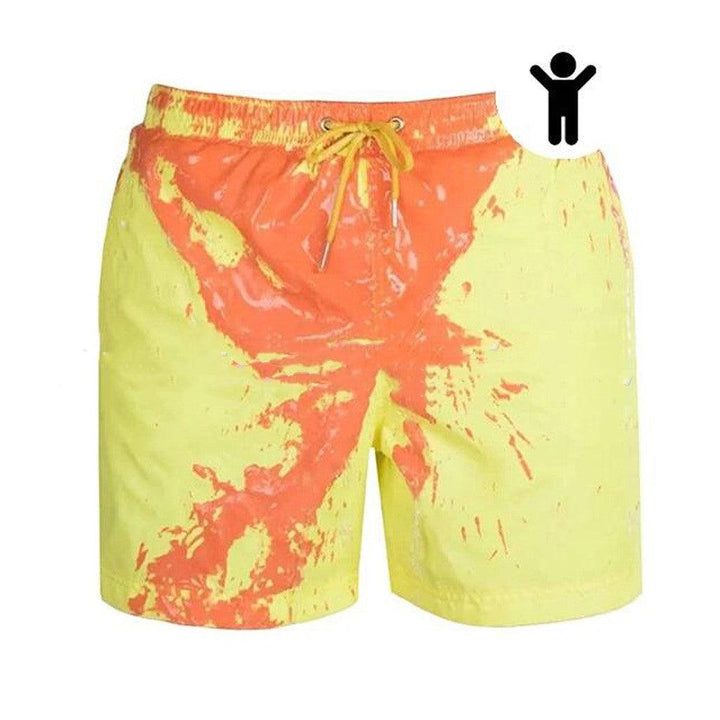 Magical Change Color Beach Shorts Summer Men Swimming Trunks Swimwear Swimsuit Quick Dry bathing shorts Beach Pant - Super Amazing Store