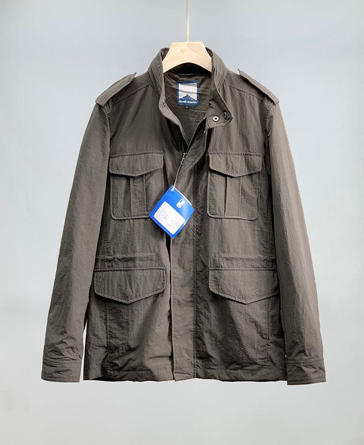 Cargo Jacket Thin Coat Loose For Foreign Trade Men Q2