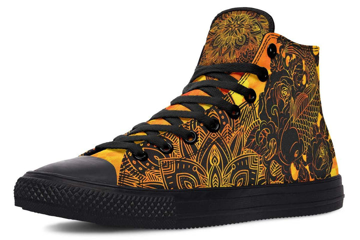 Printed Couple High-top Canvas Shoes - Super Amazing Store