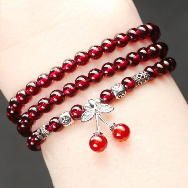 Natural garnet bracelet - Super Amazing Store