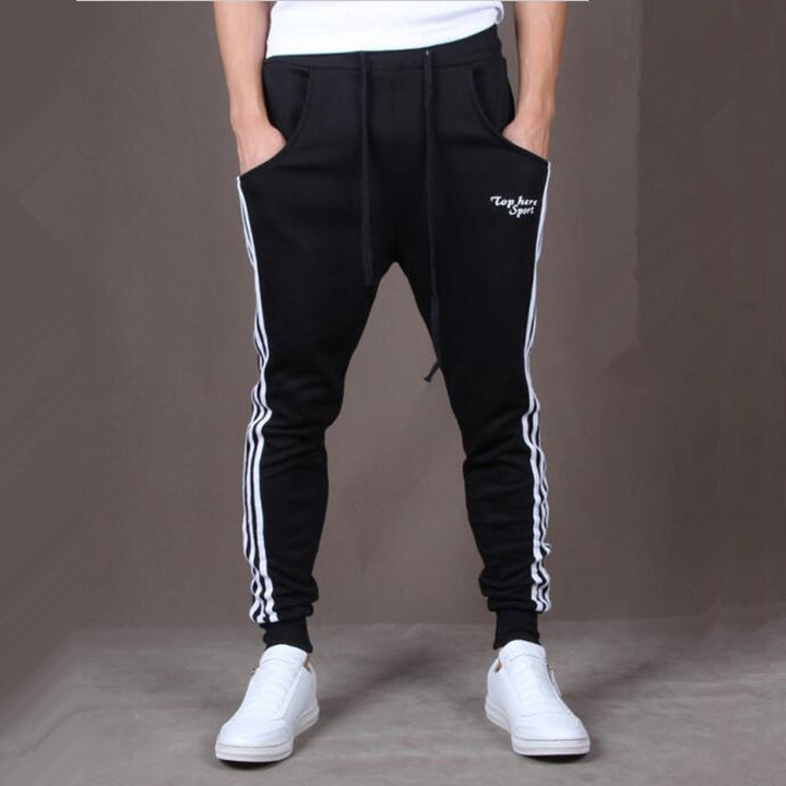 Side three bar student casual trousers-Super Amazing Store