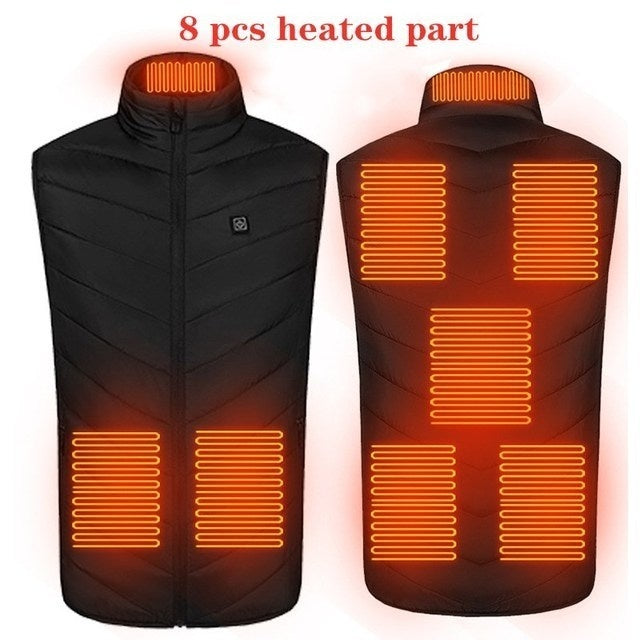 Heated Vest Washable Usb Charging Electric Winter Clothes - No Power Bank included-Super Amazing Store