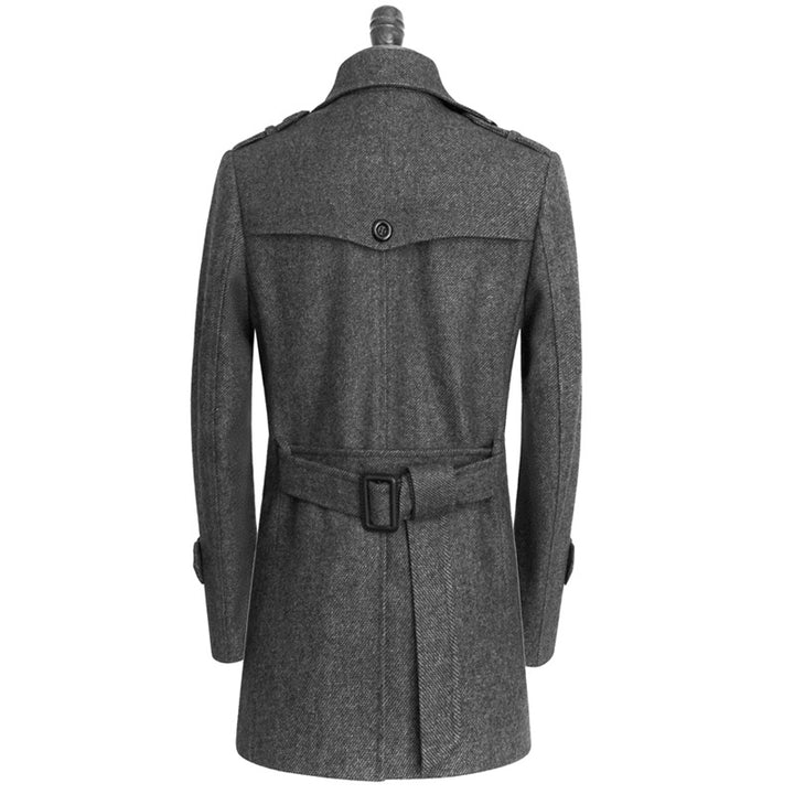 Autumn and Winter Wool Men's Plus Fat Plus Size Young Cashmere Coat Q2