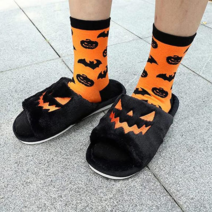 Halloween Shoes Winter Cute Warm Home Slippers Women - Super Amazing Store