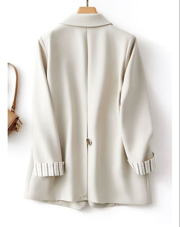 Solid Color Suit Coat Advanced Design Stripes Super Amazing Store