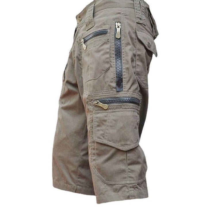 Loose Straight Summer Plus Size Trend Casual Multi-bag Pure Cotton Workwear Shorts Men - Super Amazing Store