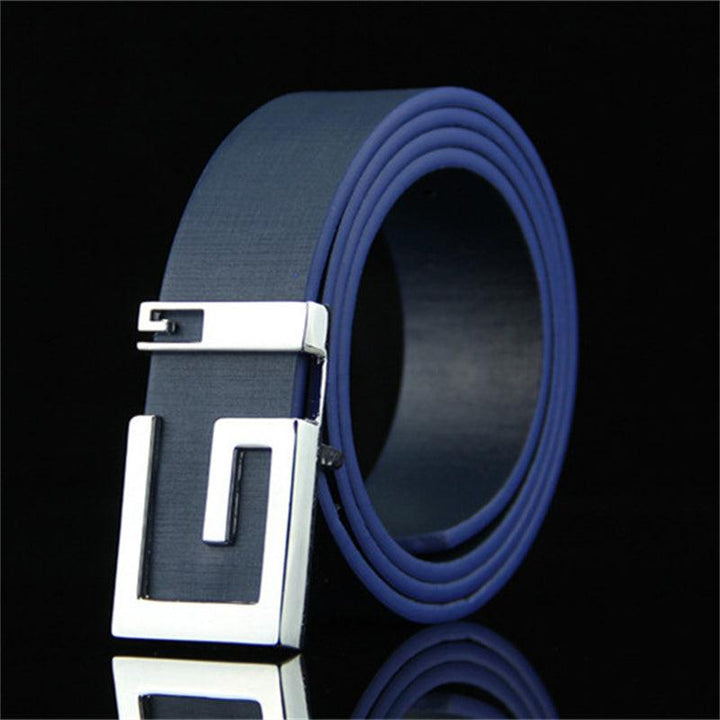 Men's And Women's Fashionable And Simple Smooth Buckle Belts - Super Amazing Store