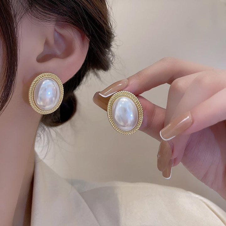 French Retro Hepburn Baroque Pearl Ears - Super Amazing Store