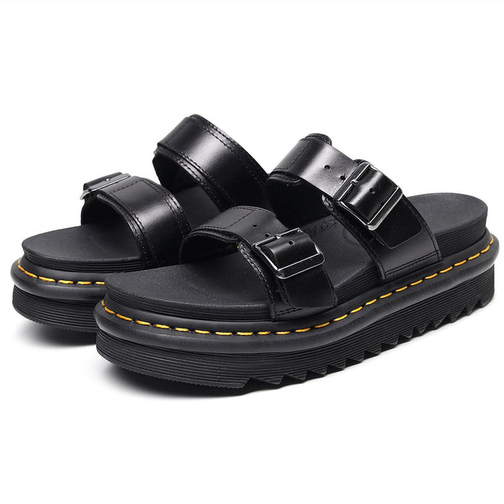 Leather Fish Mouth Fashion Sandals And Slippers - Super Amazing Store