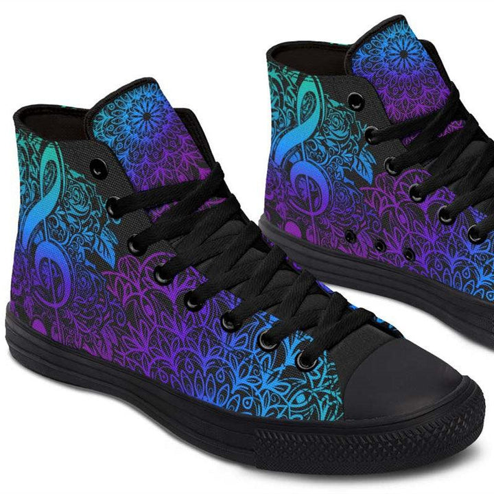 Printed Couple High-top Canvas Shoes - Super Amazing Store