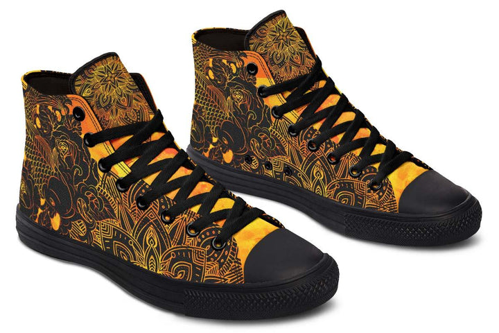 Printed Couple High-top Canvas Shoes - Super Amazing Store