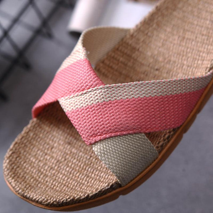 Non-slip home slippers and linen slippers - Super Amazing Store