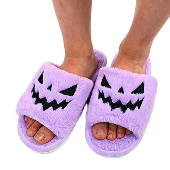 Halloween Shoes Winter Cute Warm Home Slippers Women - Super Amazing Store