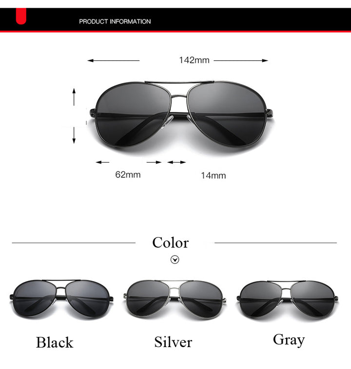 Fashionable large frame metal glasses - Super Amazing Store