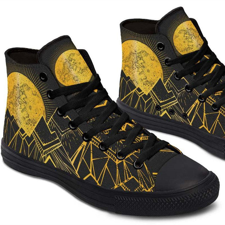 Printed Couple High-top Canvas Shoes - Super Amazing Store