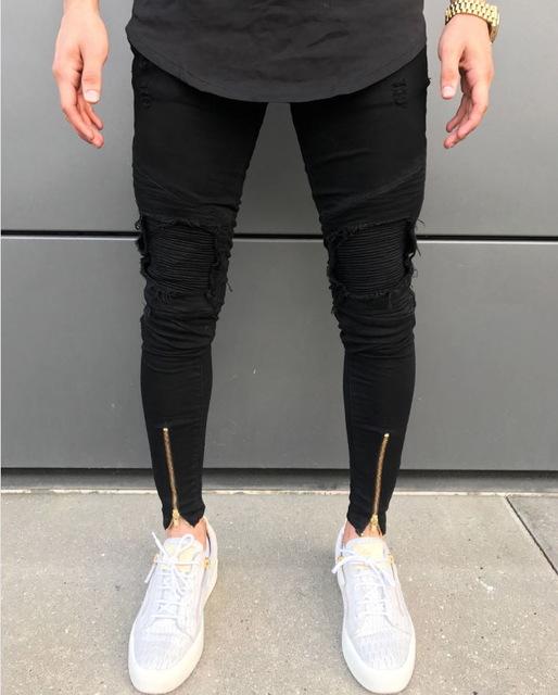 Ripped Zipper Jeans-Super Amazing Store