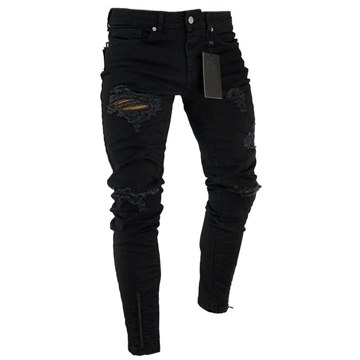 Pants Jeans For Men Trousers Long Basic Broken Clothes - Super Amazing Store