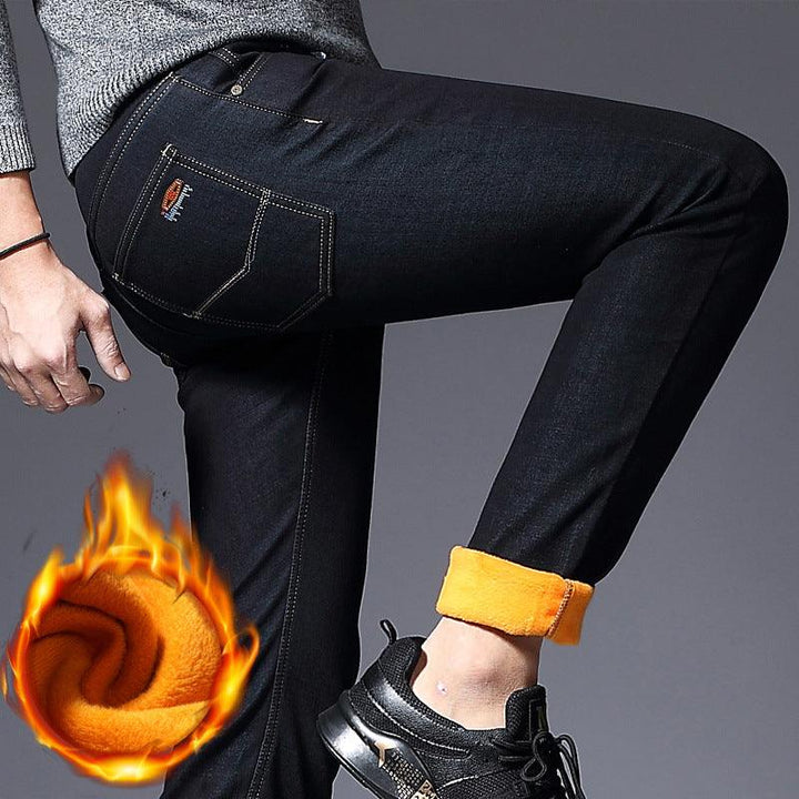 Cotton plus fleece jeans - Super Amazing Store