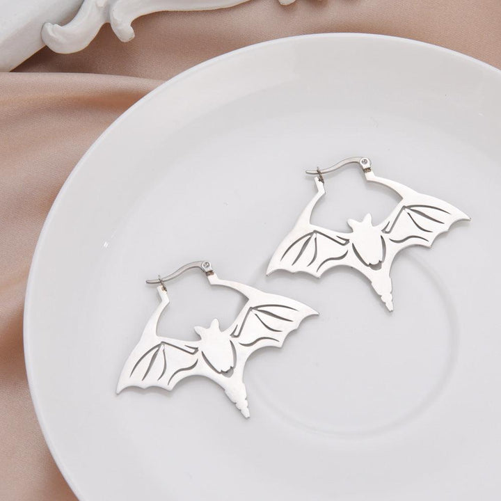 Titanium Steel Cut Bat Earrings - Super Amazing Store